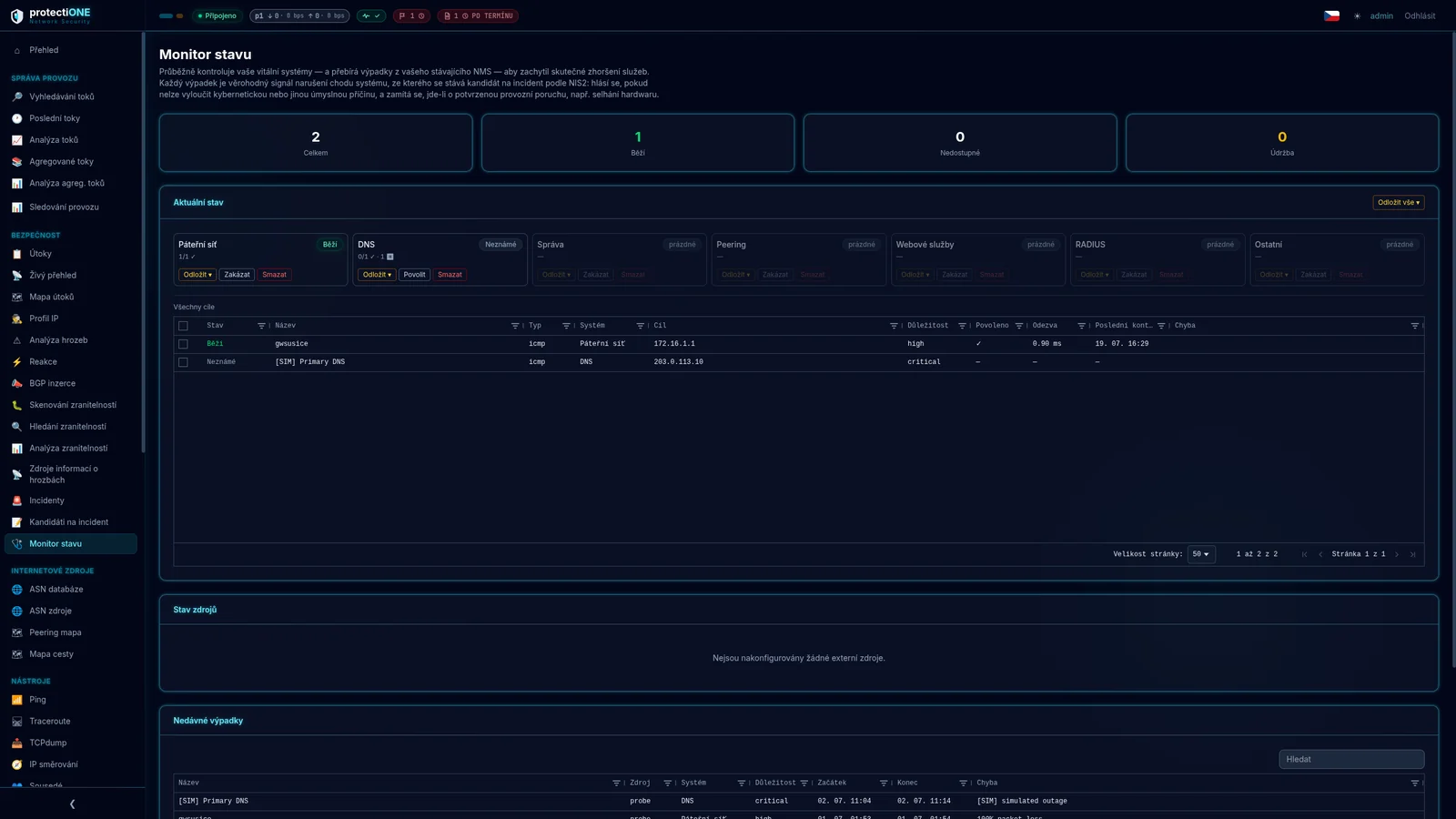 Traceroute tam, kde vidíte flow